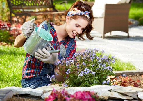 Customer concern being documented during a landscaping service review