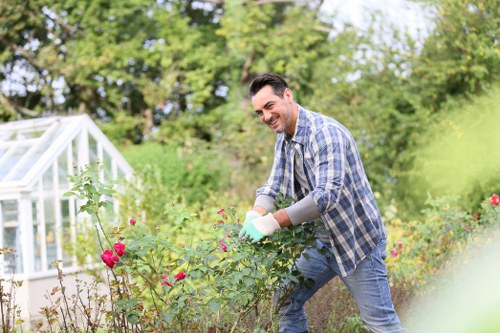 Seasonal garden waste and branch removal during clearance